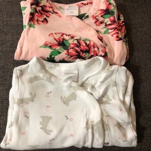 Nordstrom baby girl footies